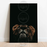 Lioness Looking Up | Bold Wildlife Wall Art Print - A4 – 21x29cm (8x12’’) - Print